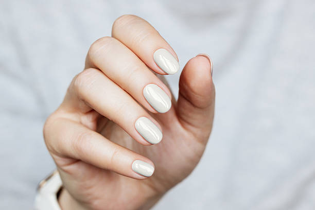 Glossy White With Tiny Gems